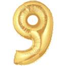Gold Foil Number Balloon - 9